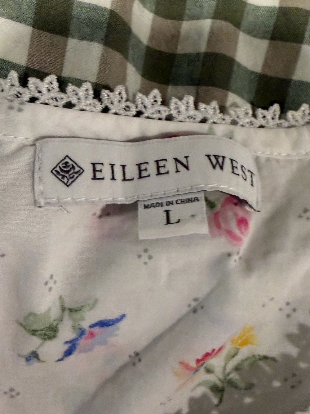 Eileen West Poetic Chemise Floral Farmers Daughter Cottage Dress large - Picture 3 of 4